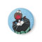 Black Cat and Robin Festive Magnet