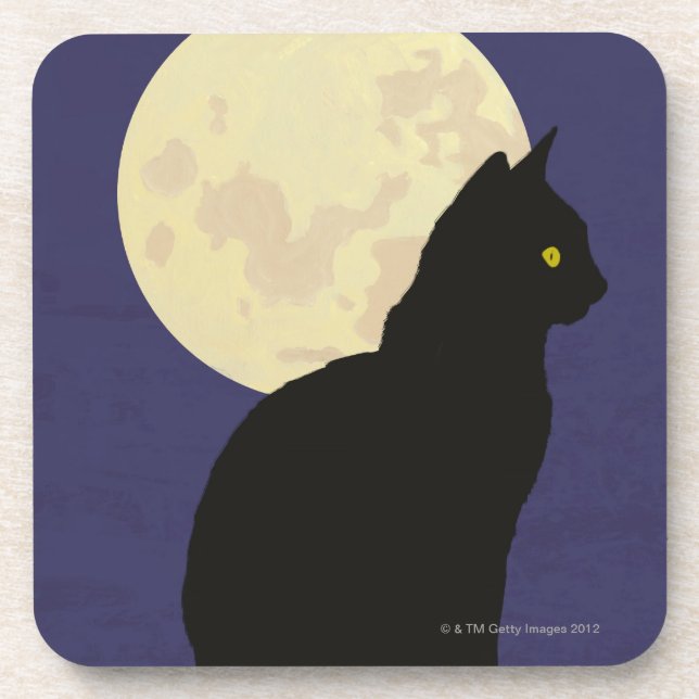 Black Cat and the Moon Coaster (Front)