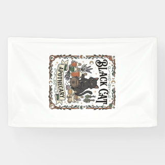 Black Cat Apothecary Cat Witchy Mystic Apothecary  Banner