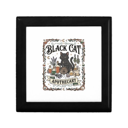Black Cat Apothecary Cat Witchy Mystic Apothecary  Gift Box