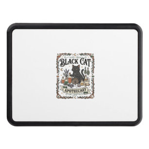 Black Cat Apothecary Cat Witchy Mystic Apothecary Hitch Cover