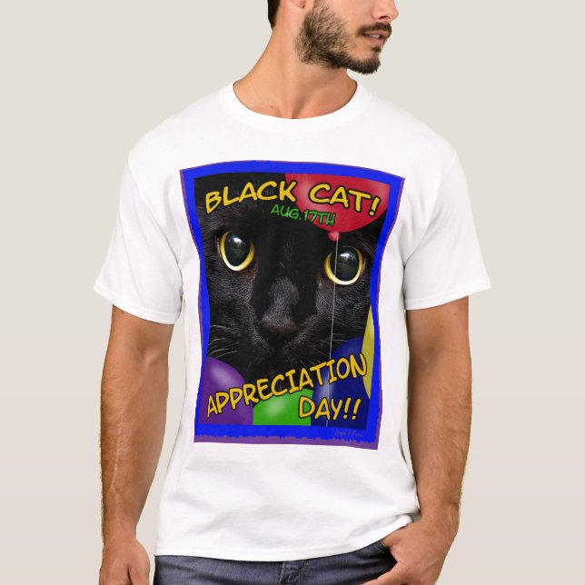 Black Cat Appreciation Day 2011 T-Shirt (Front)