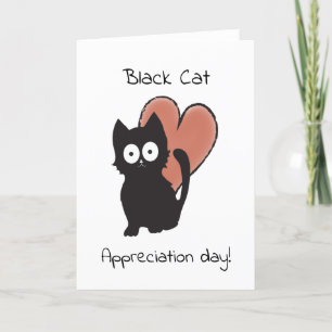 Black Cat Appreciation Day Card