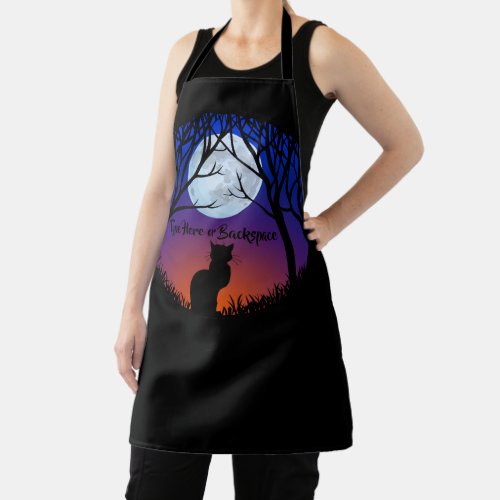 Black Cat Aprons Cat Lover Art Aprons