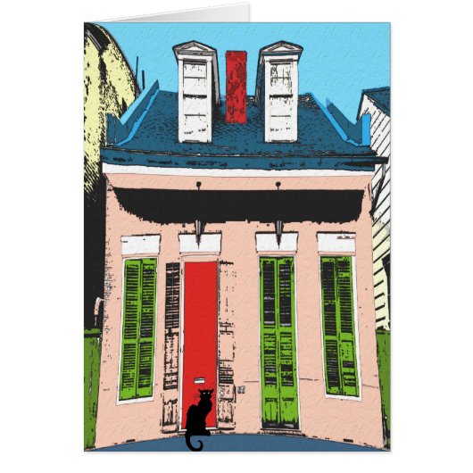 Black Cat at Pink Cottage (Front)