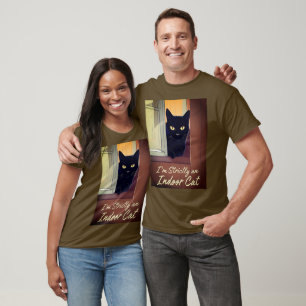 Black Cat at the Window T-Shirt