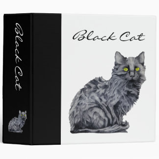 Black Cat Avery Binder