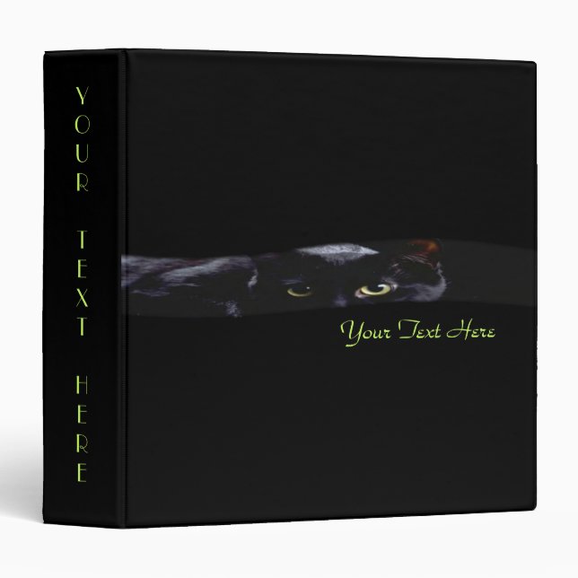Black Cat Avery Binder (Front/Spine)
