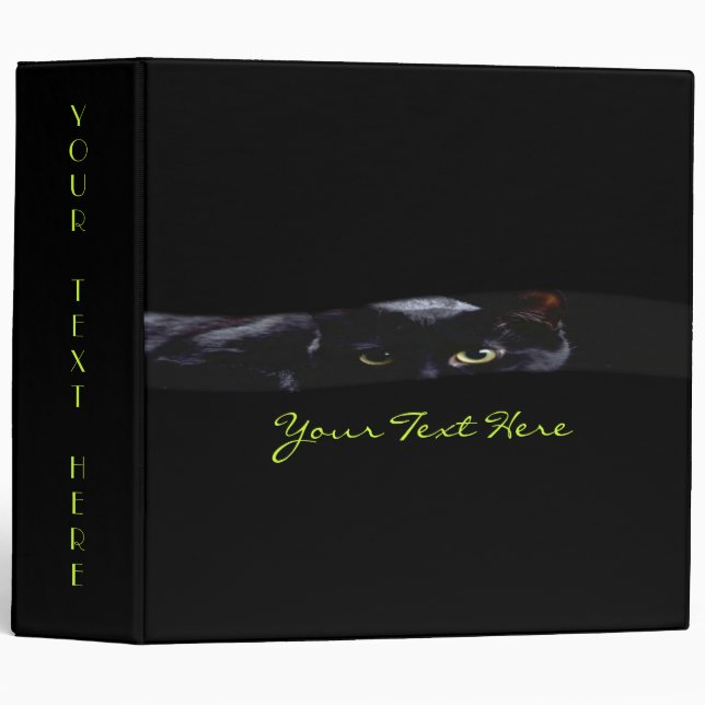 Black Cat Avery Binder (Front/Spine)