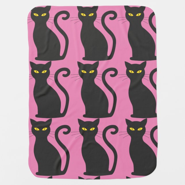 BLACK CAT BABY BLANKET (Front)