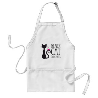 Black Cat Bakery Logo Merchandise Adult Apron