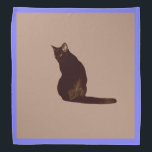Black Cat Bandana<br><div class="desc">A black cat decorates this cute bandana</div>