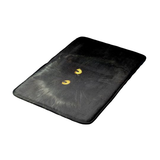 Black Cat Bathroom Mat