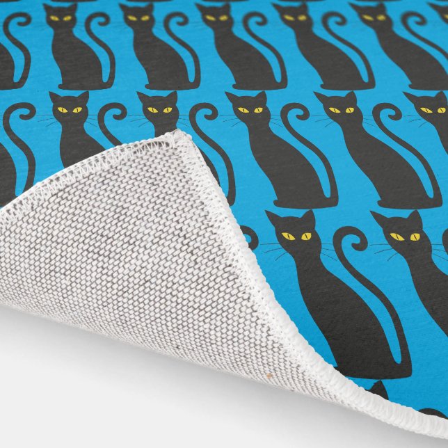 BLACK CAT BLUE AREA RUG (Indoor)
