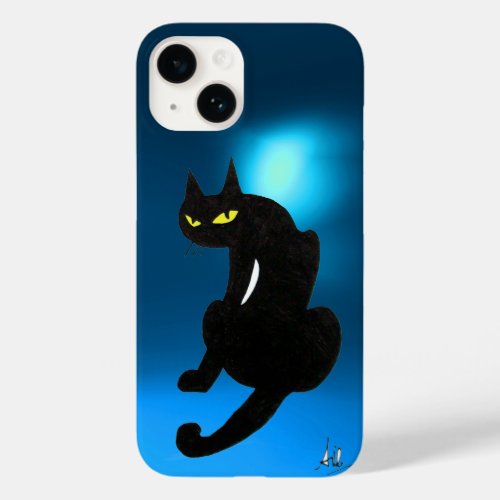 BLACK CAT blue Case_Mate iPhone 14 Case