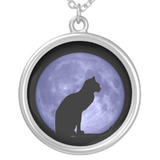 Black Cat Blue Moon necklace
