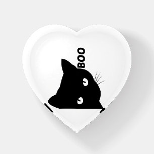 Black cat boo Halloween gift cats Paperweight