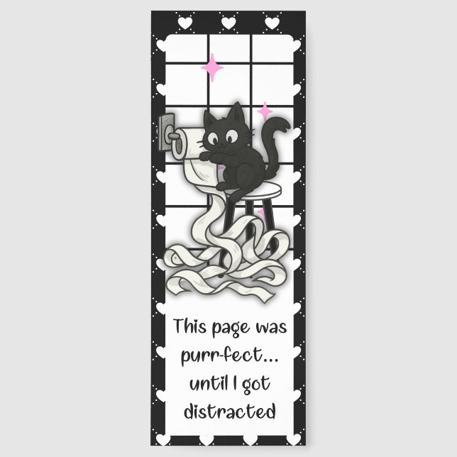 Black Cat Bookmark (Front)