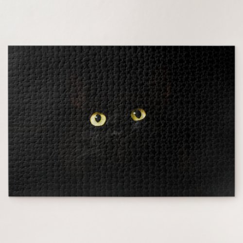 black Cat Bright Eyes Dark Shadows Puzzle