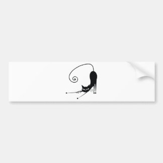 Black Cat Bumper Sticker