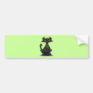 Black Cat Bumper Sticker