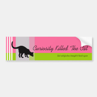 Black Cat Bumper Sticker