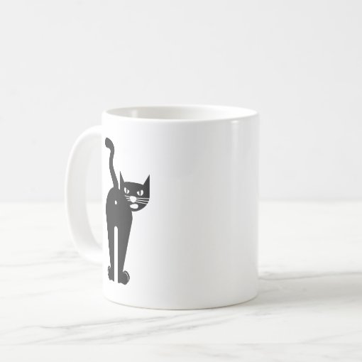 Black Cat Butt Hole Coffee Mug Zazzle