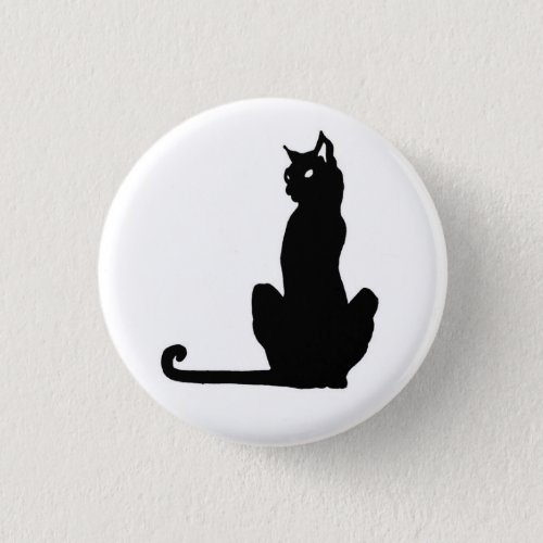 Black Cat Button