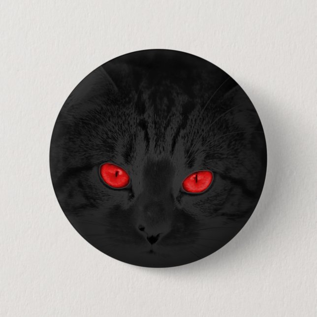 Black cat button (Front)