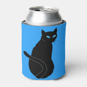 Black Cat Can Cooler - Customizable