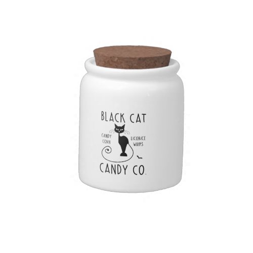 Black Cat Candy Co Candy Jar