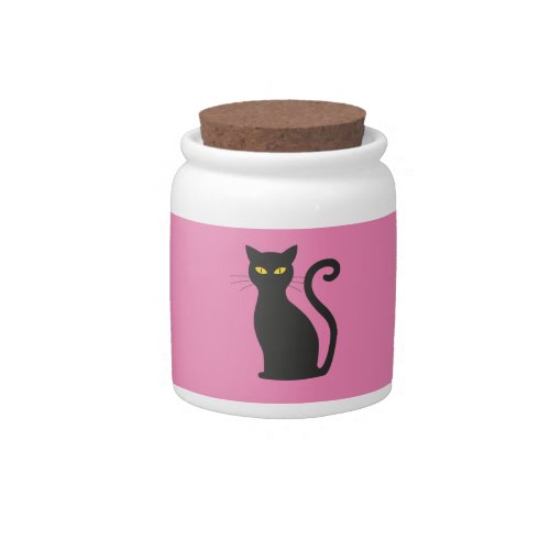 Black Cat Candy Jar