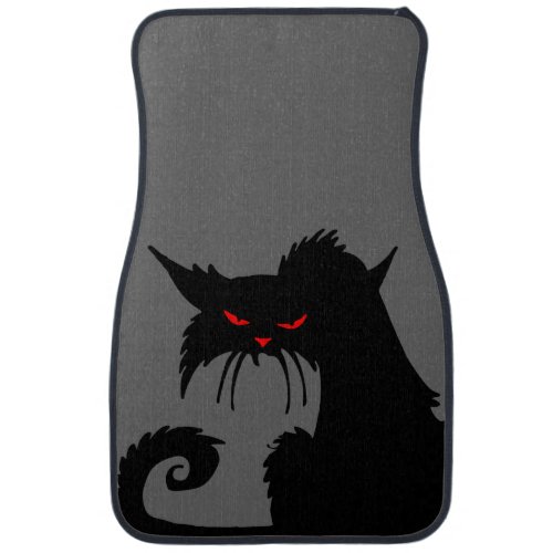 Black Cat Car Mat