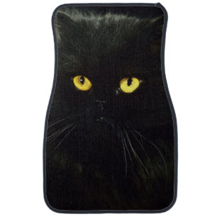 Black Cat Car Mat