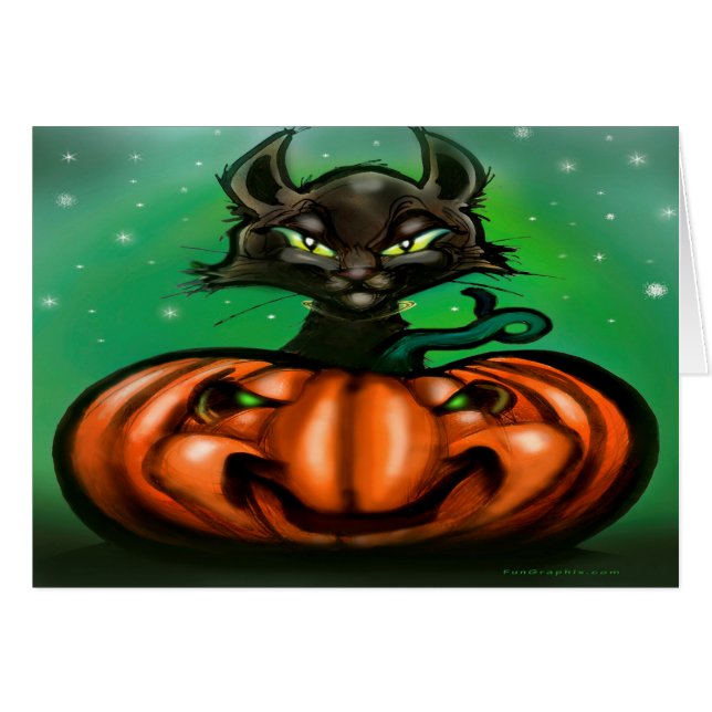 Black Cat Cards (Front Horizontal)