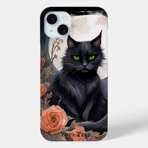Black Cat iPhone 15 Plus Case