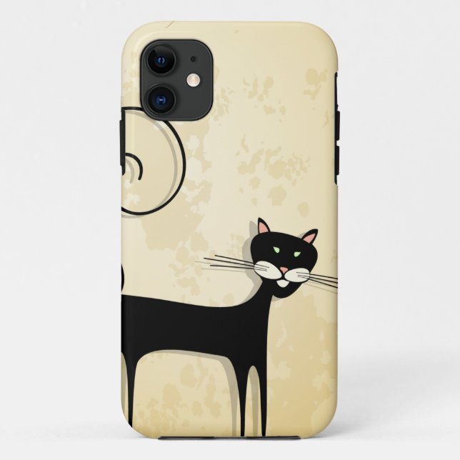 Black cat Case-Mate iPhone case (Back)