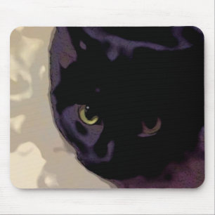 Black Cat Case Mouse Pad