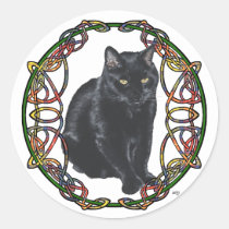 Black Cat Celtic Knotwork