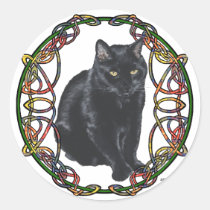 Black Cat Celtic Knotwork