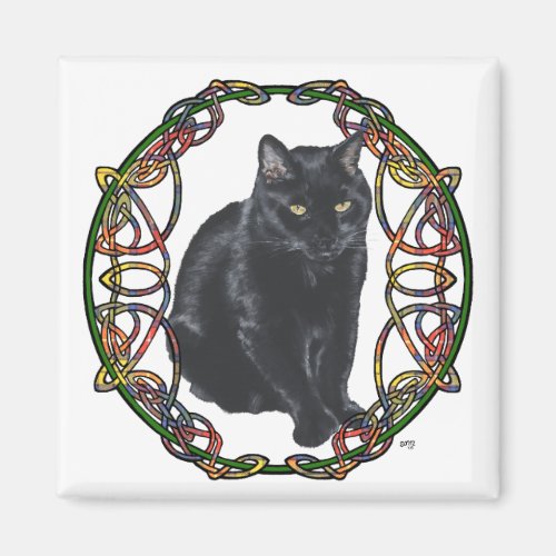 Black Cat Celtic Knotwork