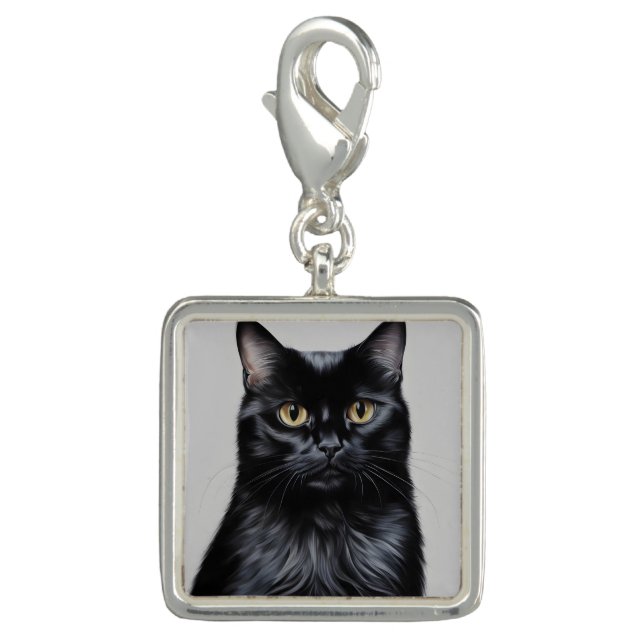 Black Cat Charm (Front)