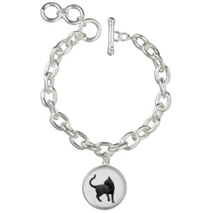 Black Cat Charm Bracelet
