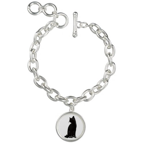 Black Cat Charm Bracelet