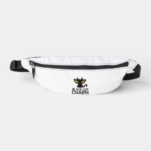 Black Cat Charm Halloween Fanny Pack