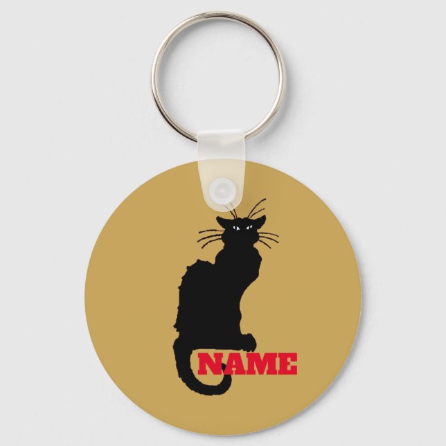 Black Cat, Chat Noir,  Key Chain (Front)