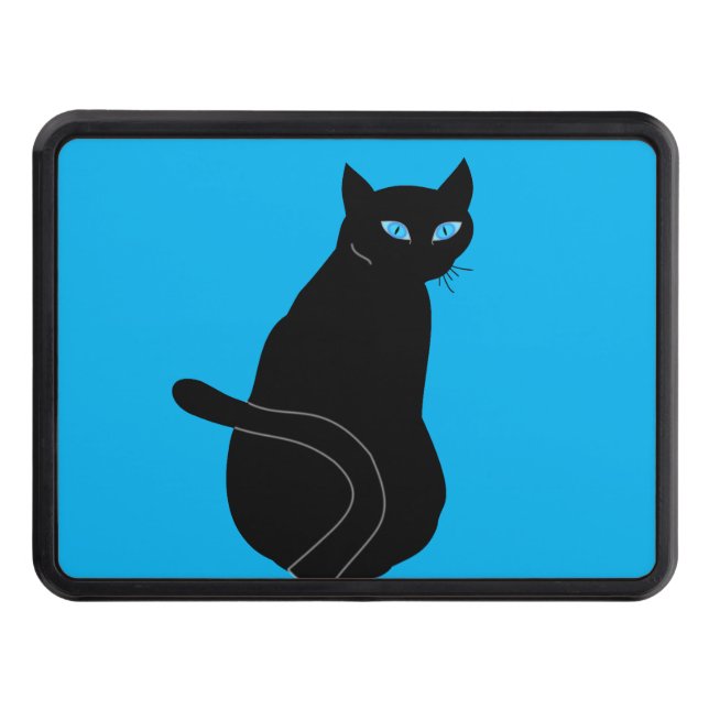 Black Cat - Choose Your Colors Hitch Cover (Front)