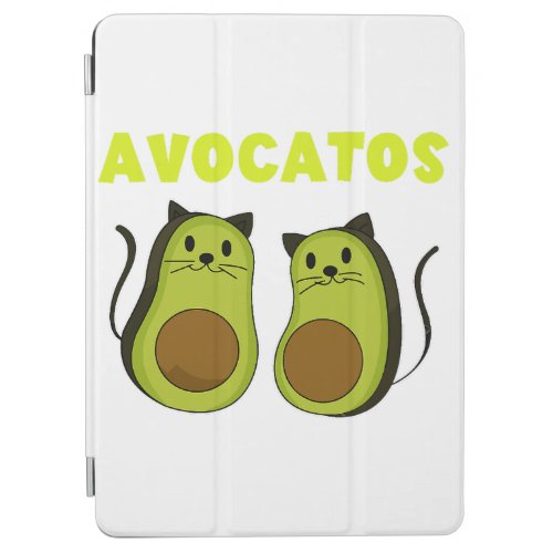 Black Cat christmas funny cat Avogato Avocado Cat  iPad Air Cover