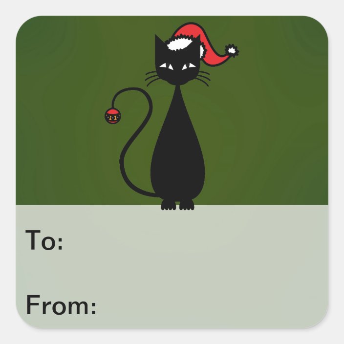 Black Cat Christmas Gift Tags Zazzle Com We've curated & created some of the coolest black cat designs for you. zazzle