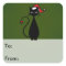 Black Cat Christmas Gift Tags